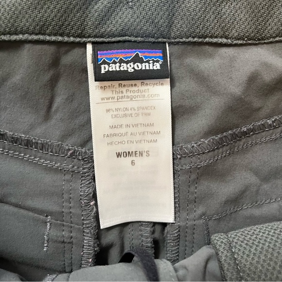PATAGONIA Gray Cargo Pants. Women’s. Size 6. Stretch - Picture 5 of 8